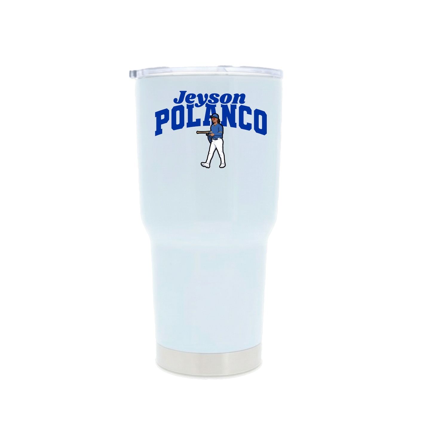30oz Stainless Steel Tumbler — Signature Arch in White