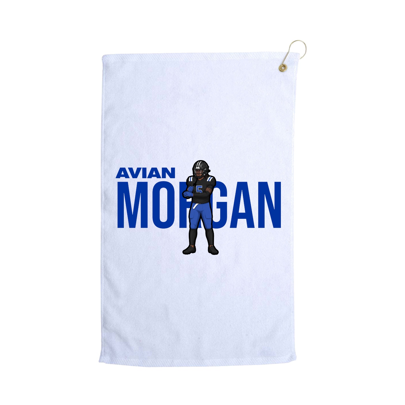 Golf Towel — Player Name in White