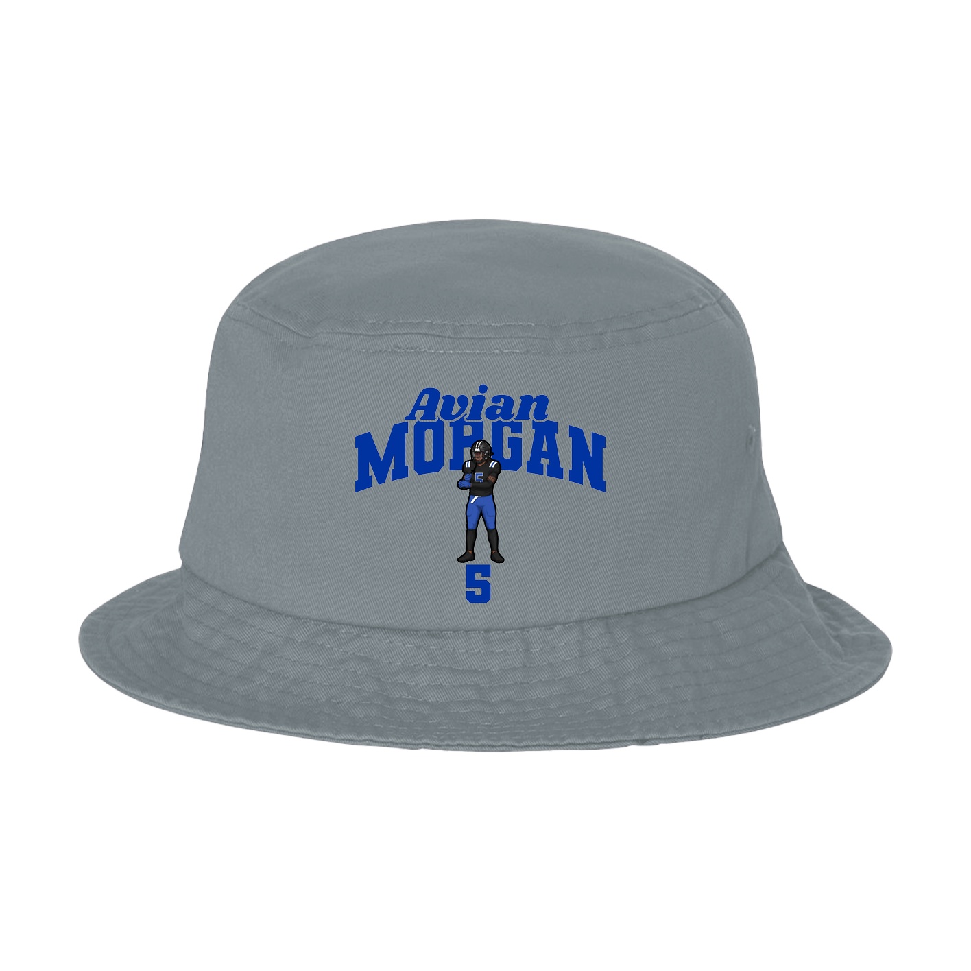 Bucket Cap — Signature Arch in Grey