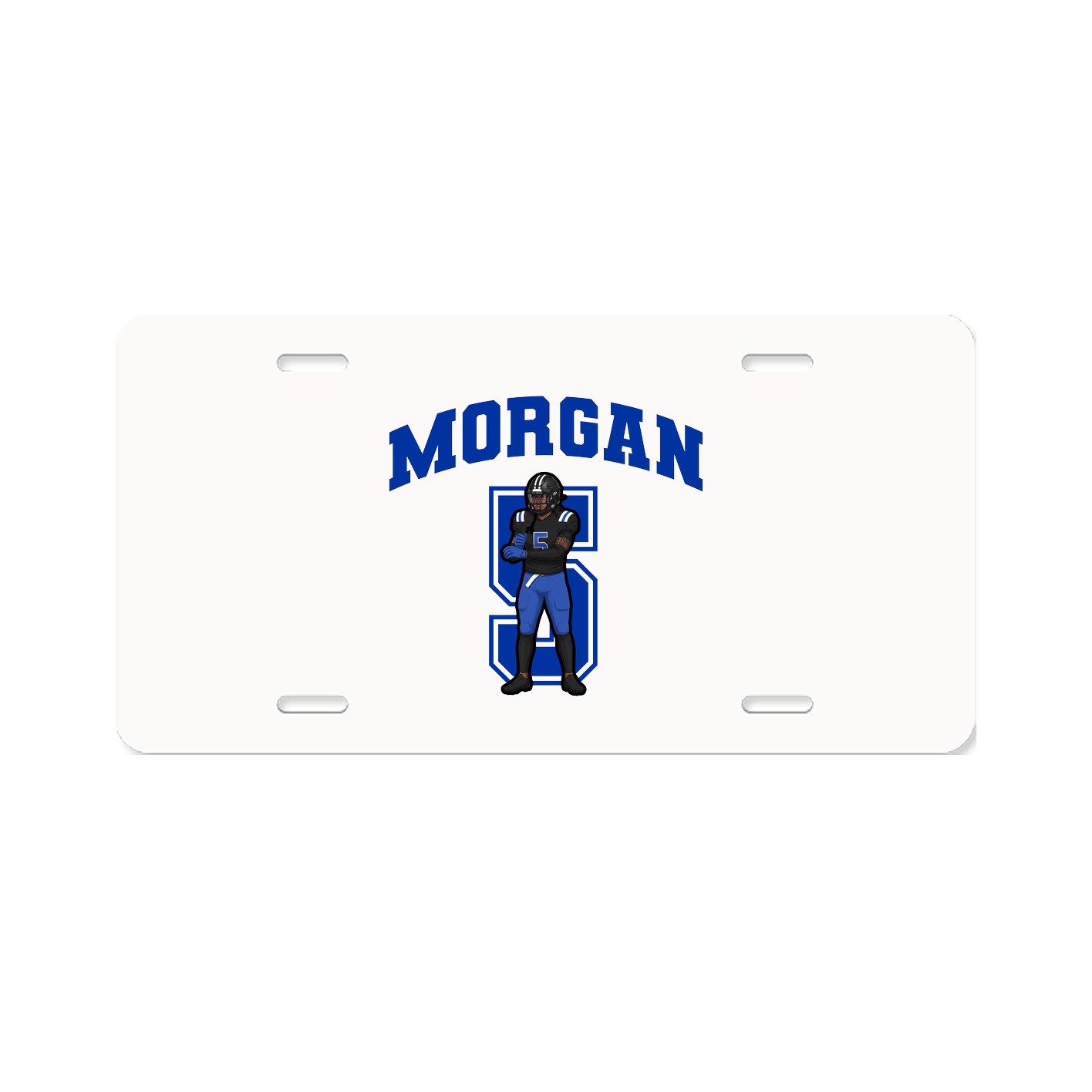 License Plate — Number in Classic