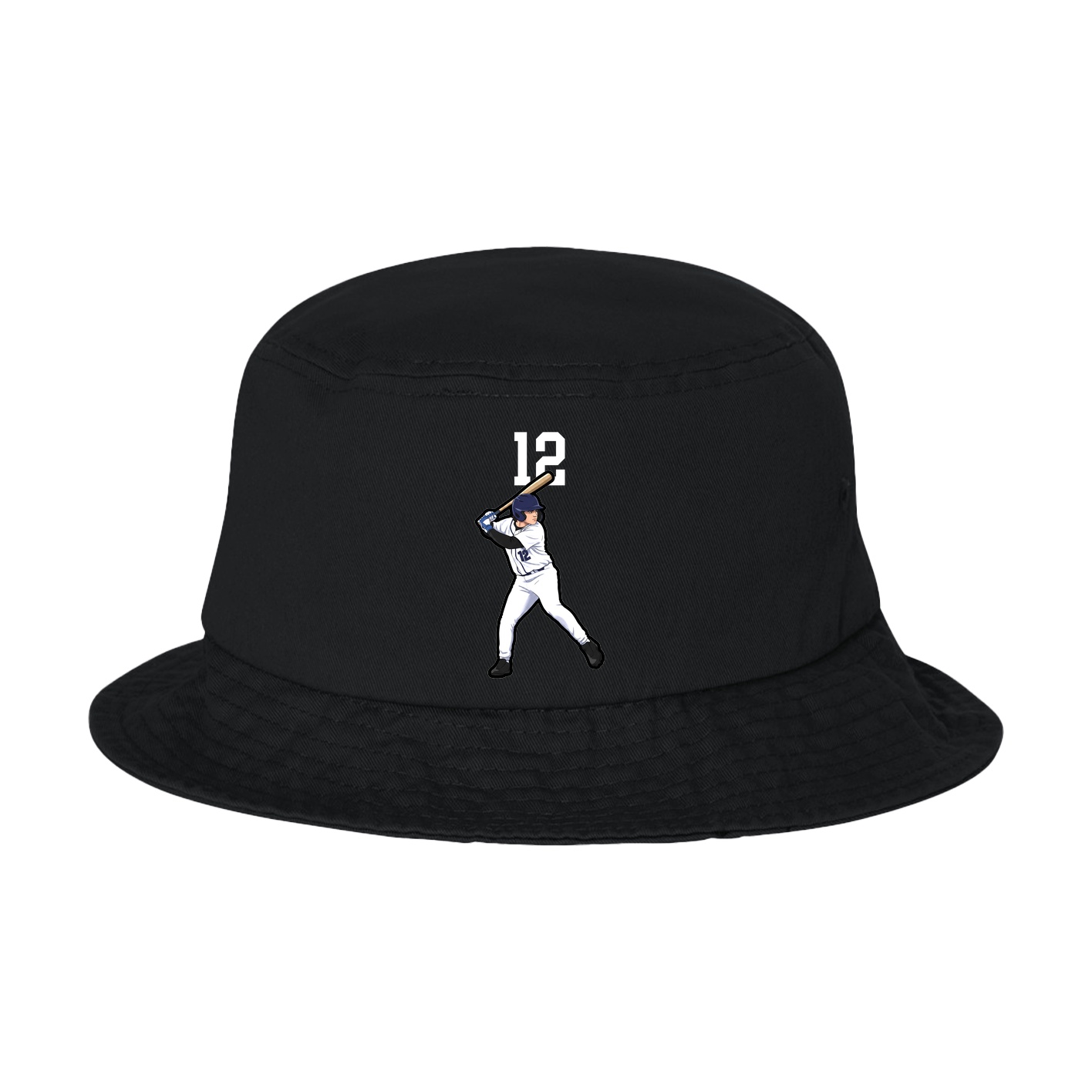 Bucket Cap — Number Top in Black