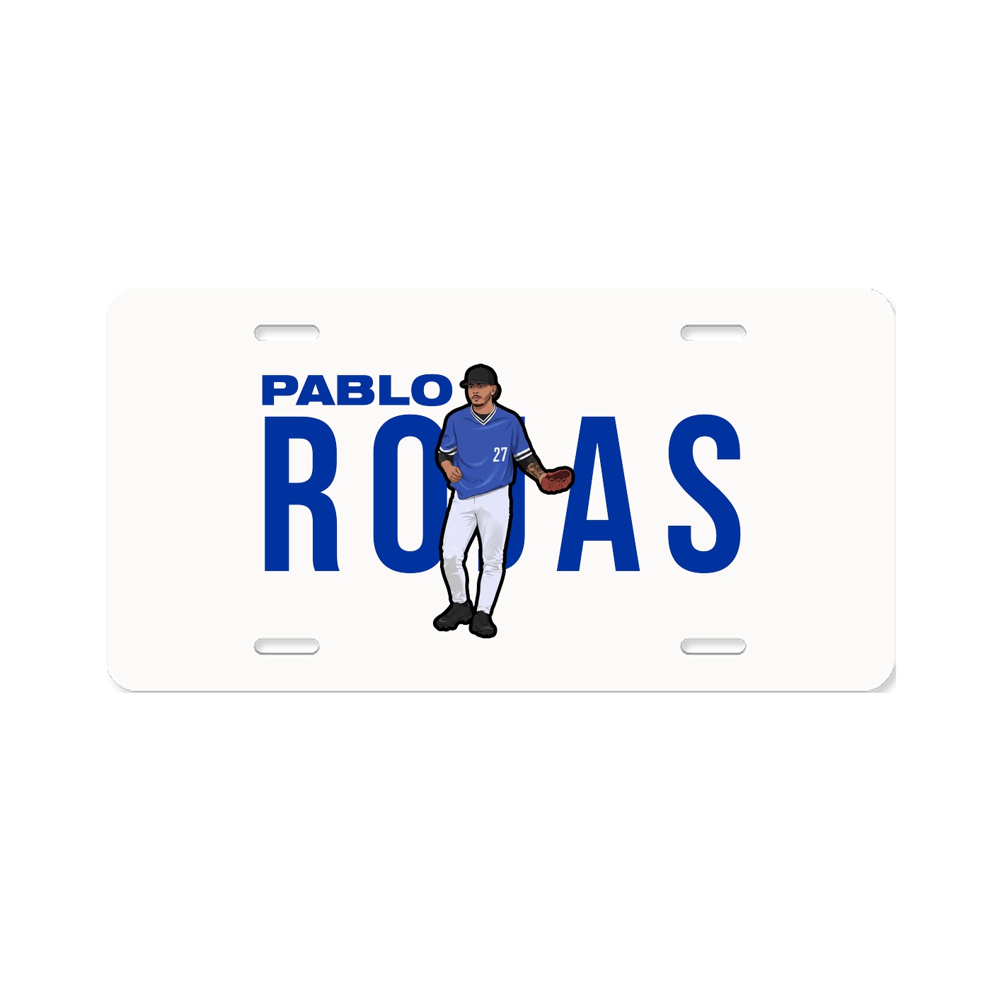 License Plate — Player Name in Classic
