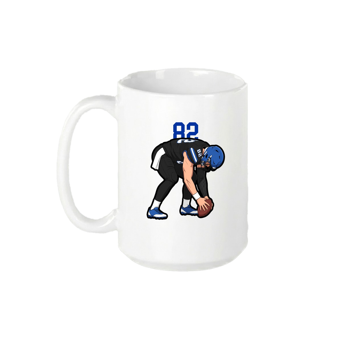 15oz Coffee Mug — Number Top in White