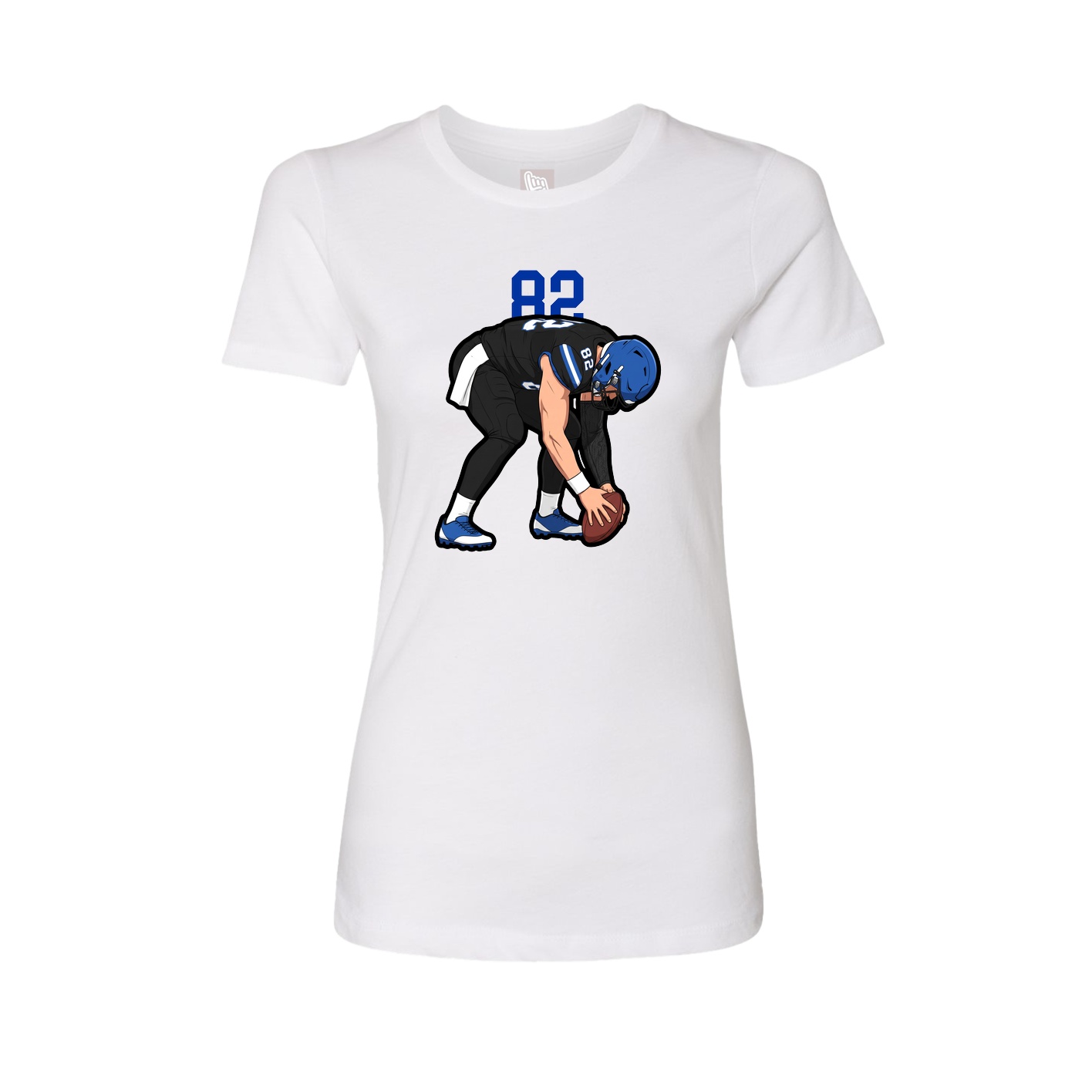 Womens Tee — Number Top in White