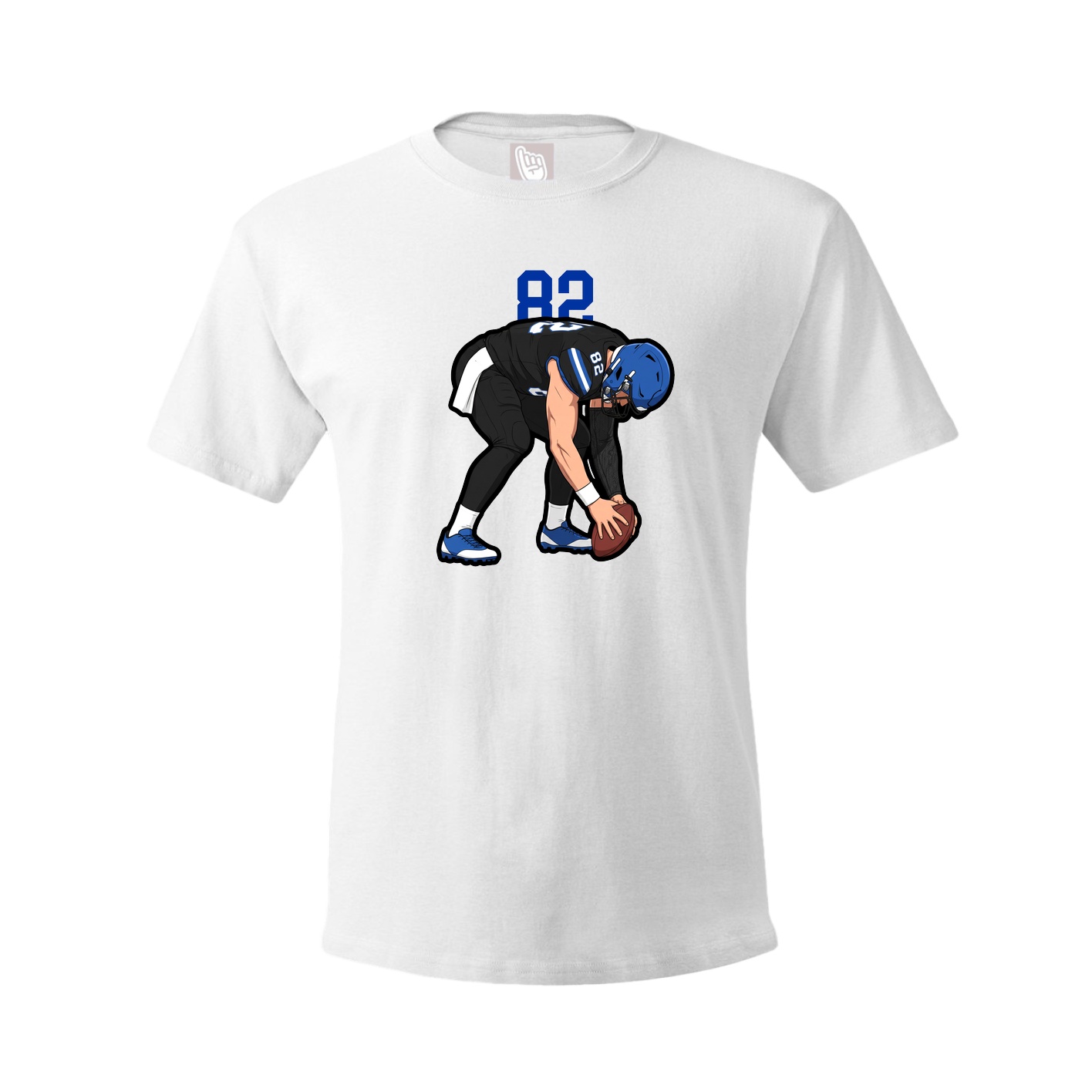 Youth Tee — Number Top in White
