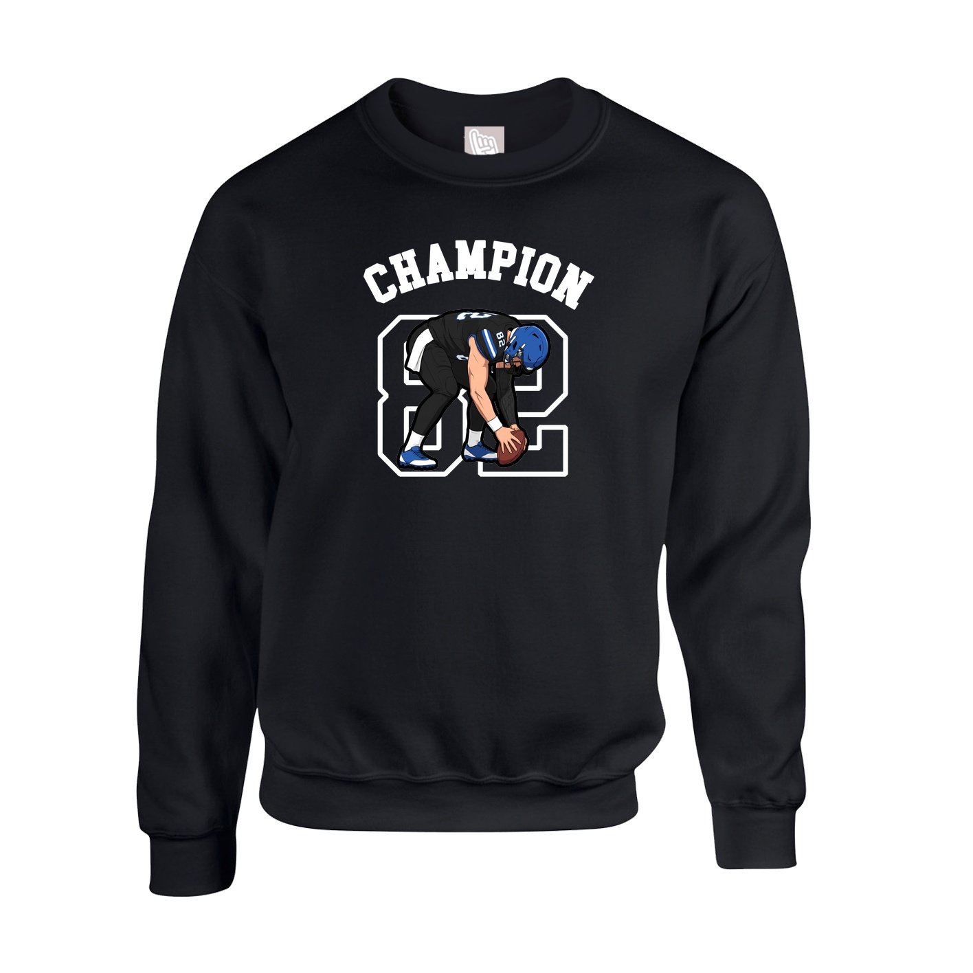 Fleece Crew — Shirsey Arch in Black