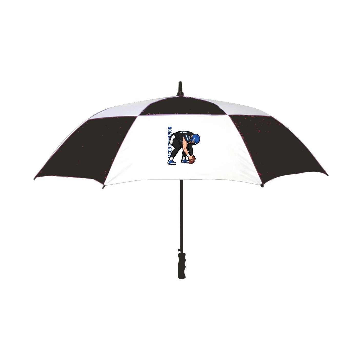 Golf Umbrella — Name Vertical in Black