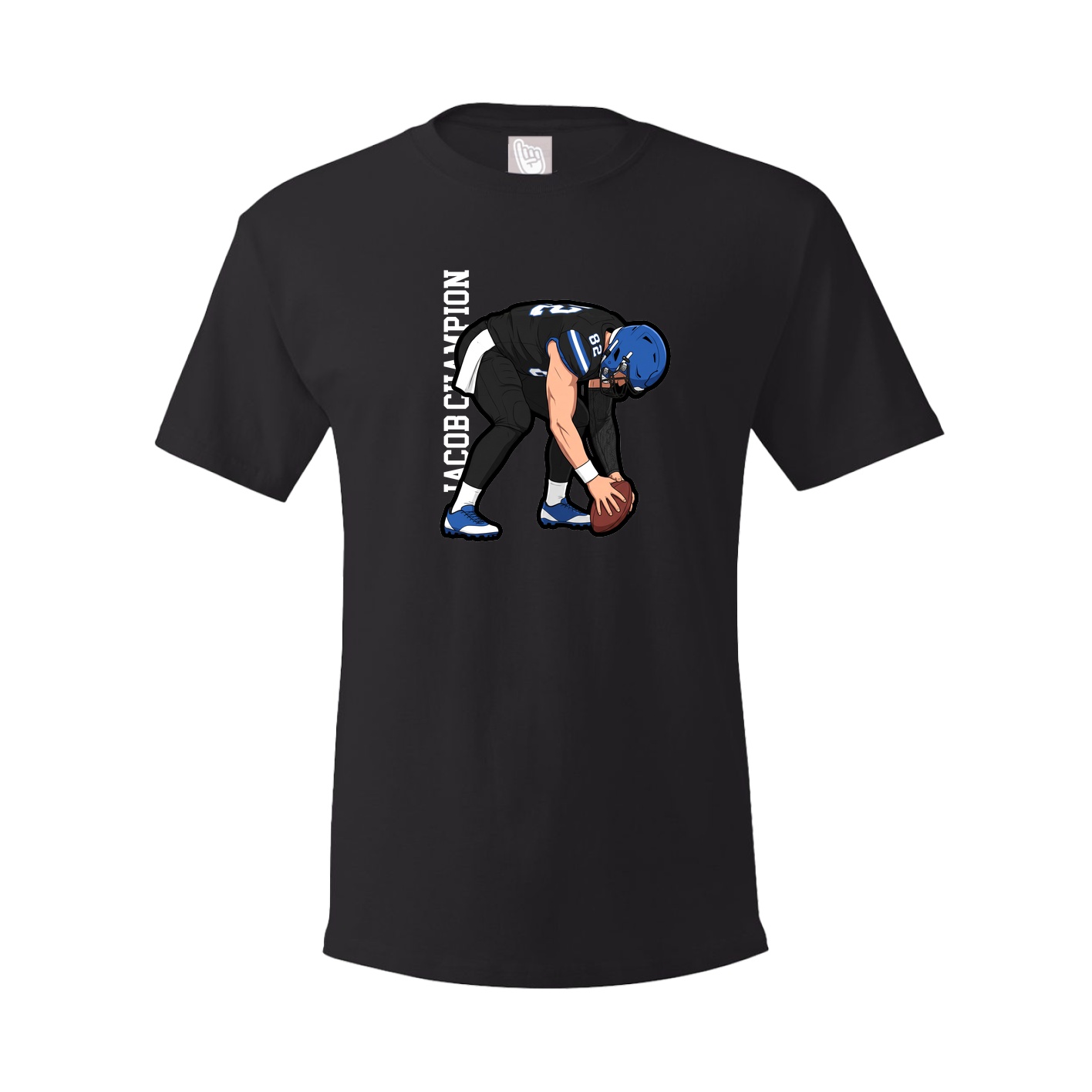 Tee — Name Vertical in Black