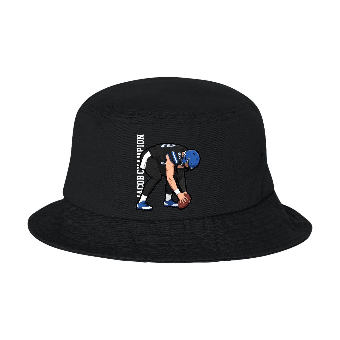 Bucket Cap — Name Vertical in Black