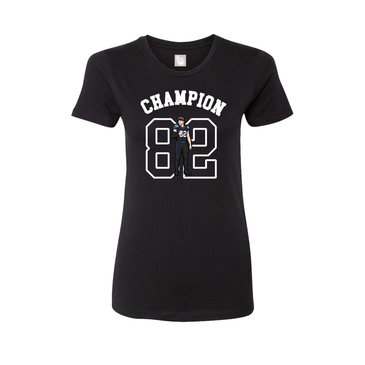 Fitted Women's Tee — Shirsey Arch in Black