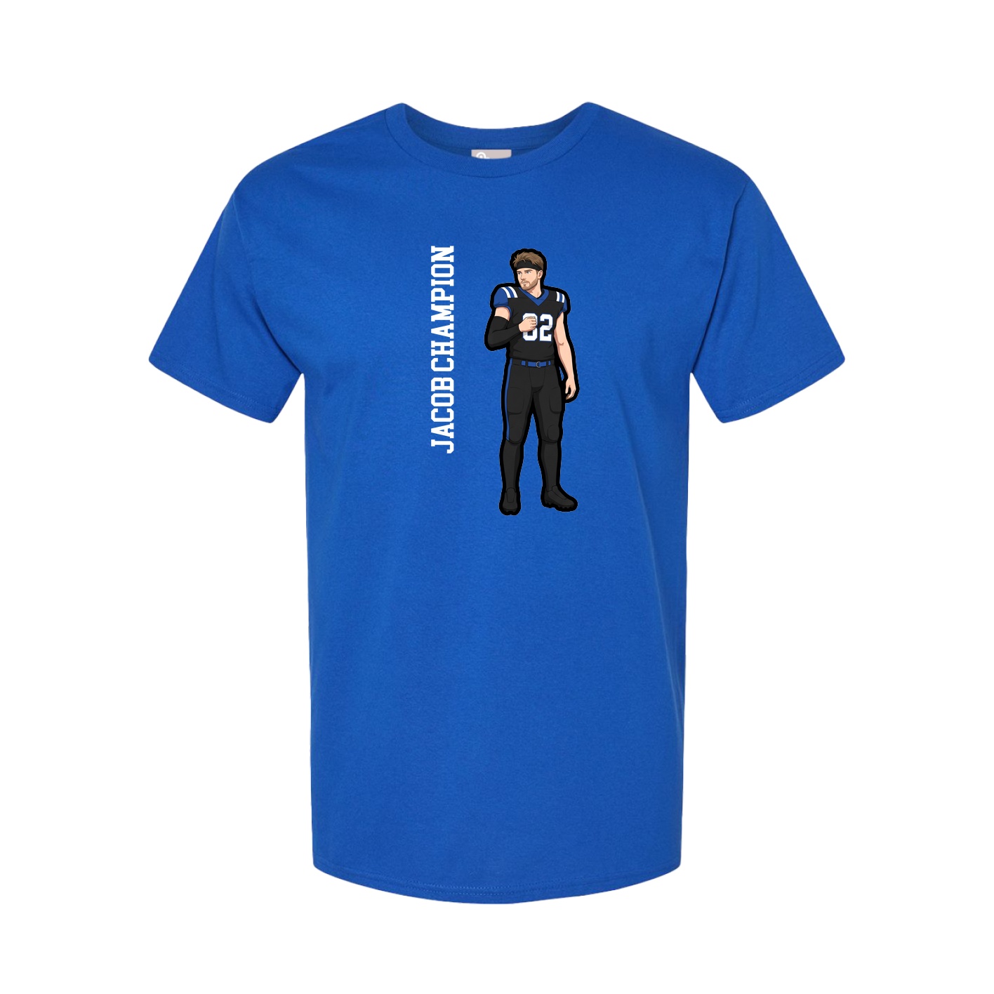 Tee — Name Vertical in Royal