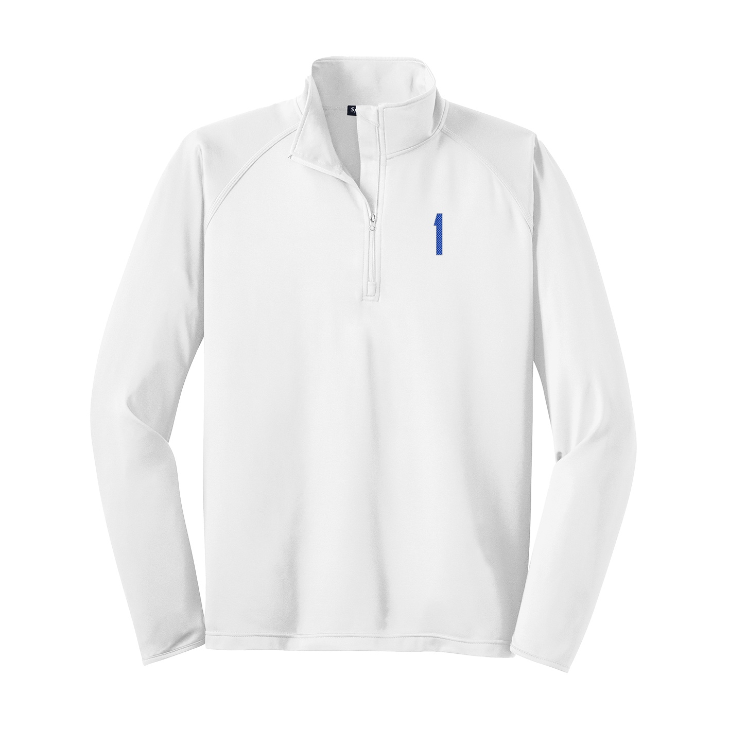 Q-Zip Pullover — Front Shirsy in White