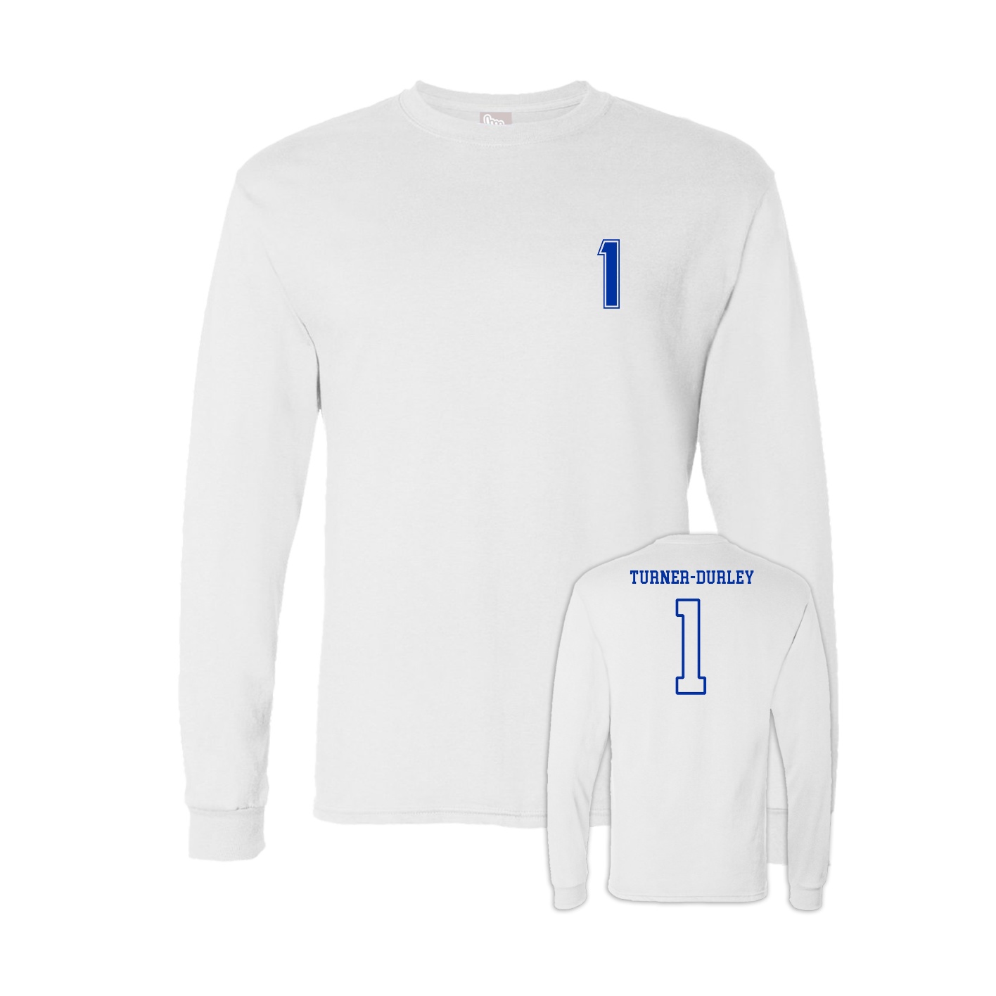 Long Sleeve Tee — Chest Back in White
