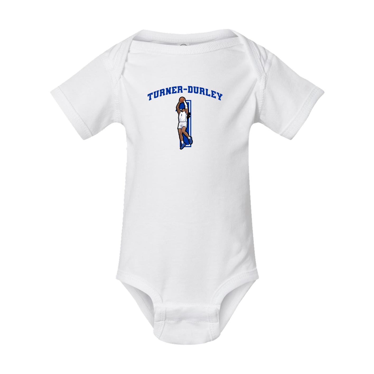 Baby Onesie — Number in White