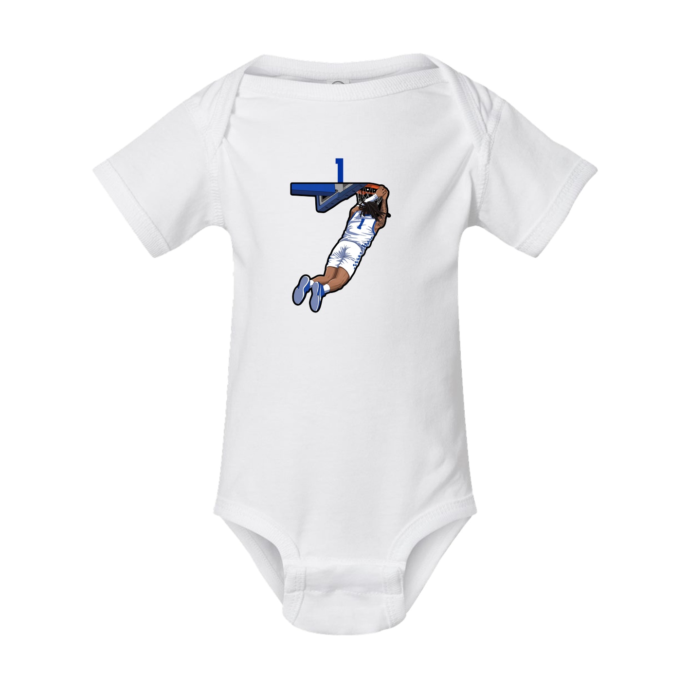 Baby Onesie — Number Top in White