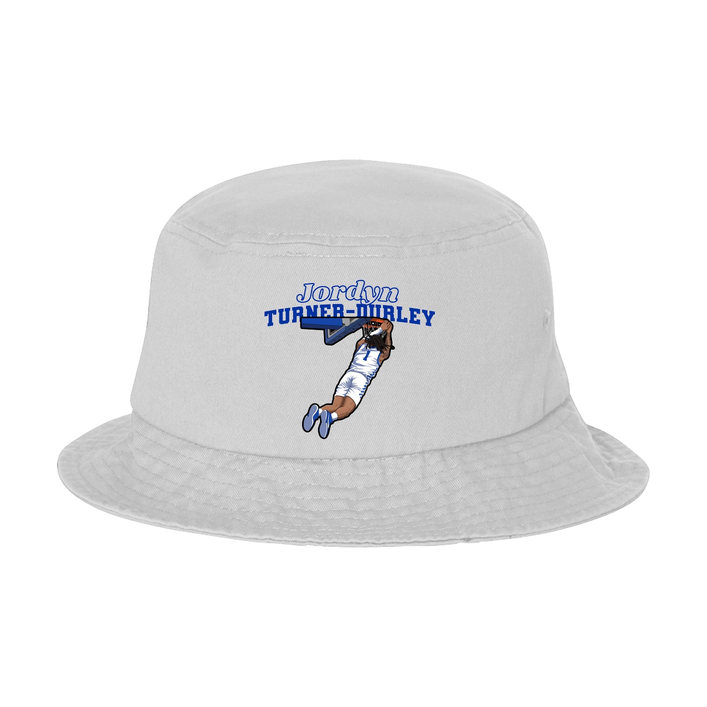Bucket Cap — Name Arch in White