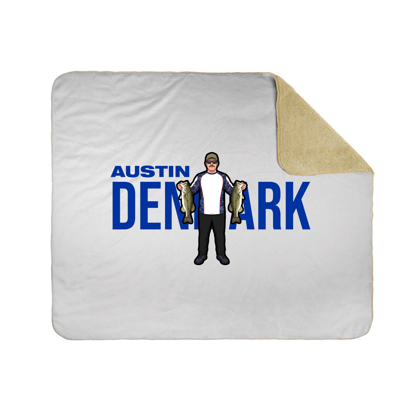 Throw Blanket — Player Name in White