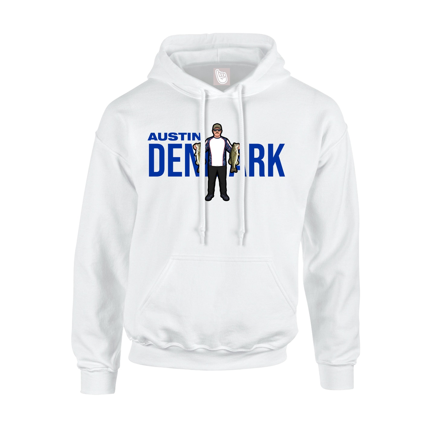 Youth Hoodie — Player Name in White