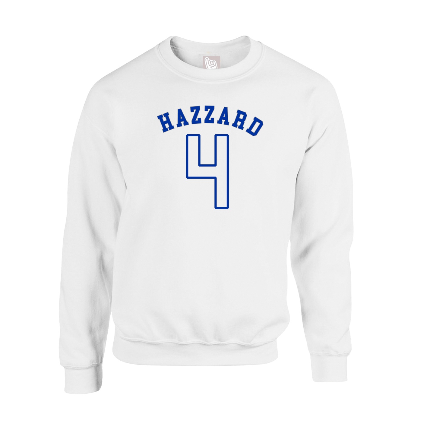 Fleece Crew — Shirsey Arch in White