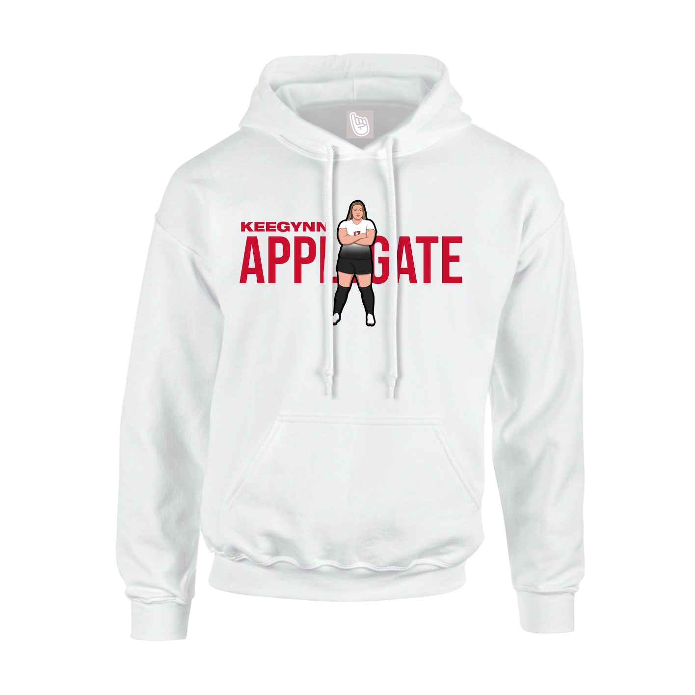 Hoodie — Player Name in White
