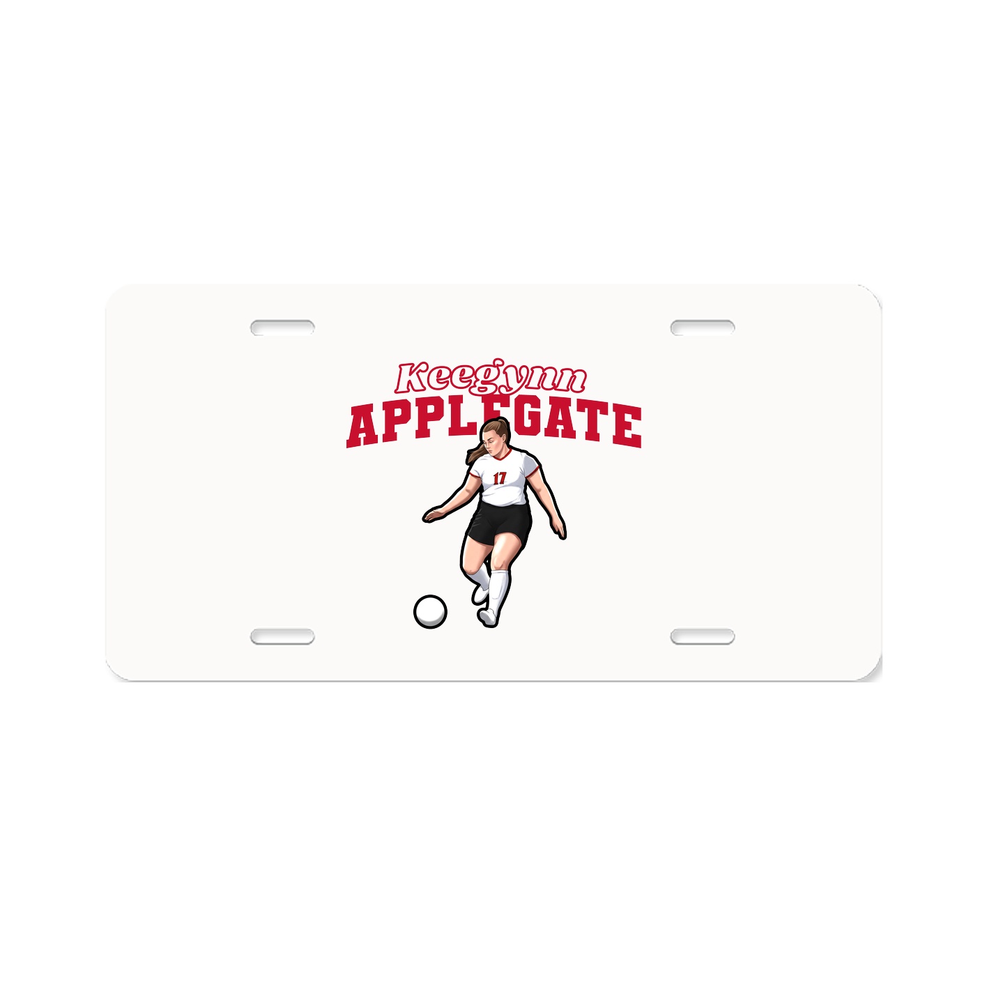 License Plate — Name Arch in Classic