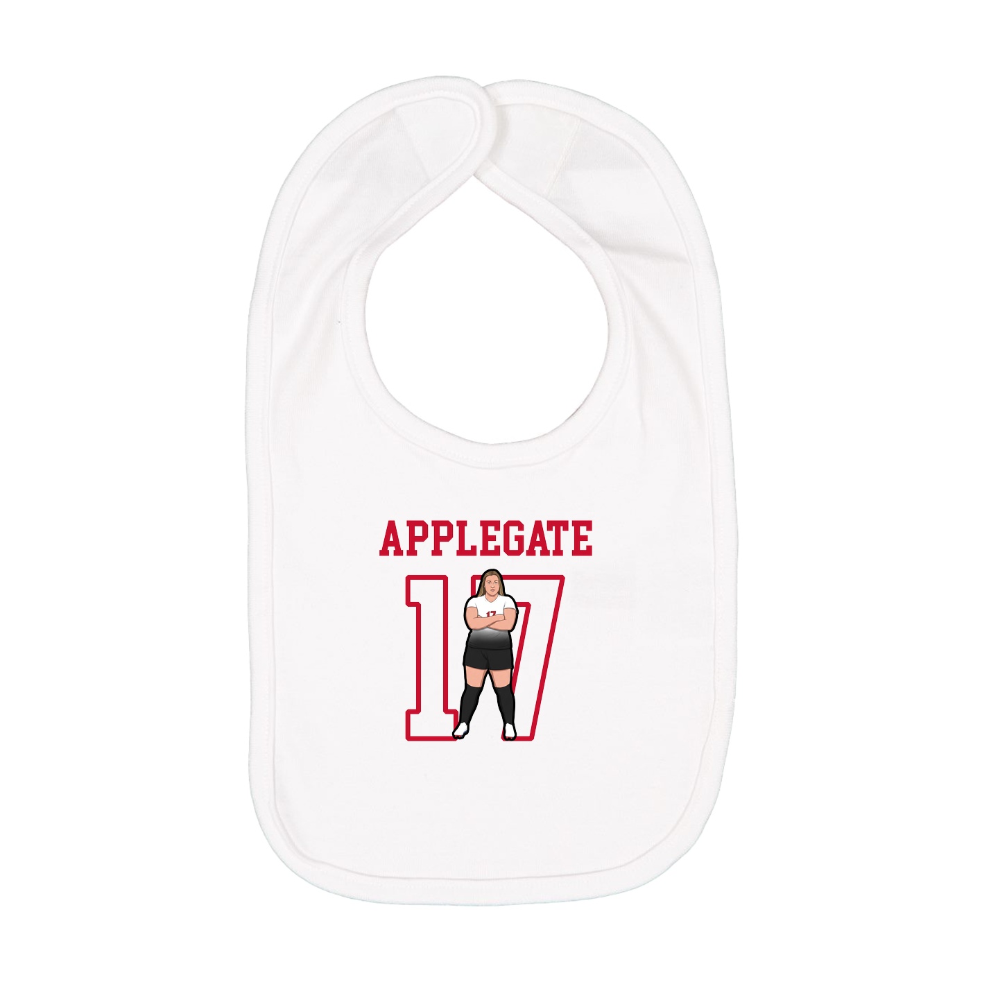 Infant Bib — Shirsey in White