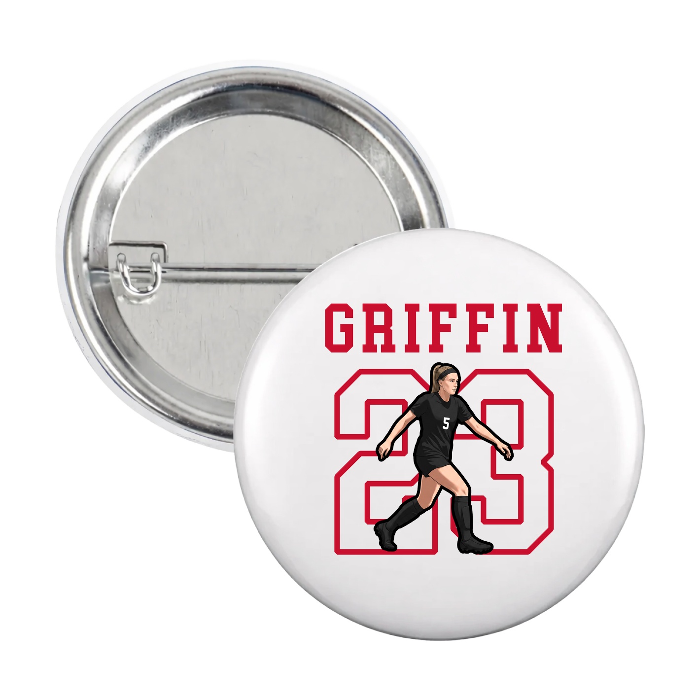 Game Day Button — Shirsey in White