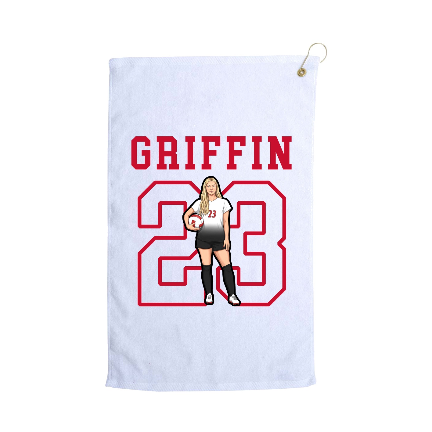 Golf Towel — Shirsey in White