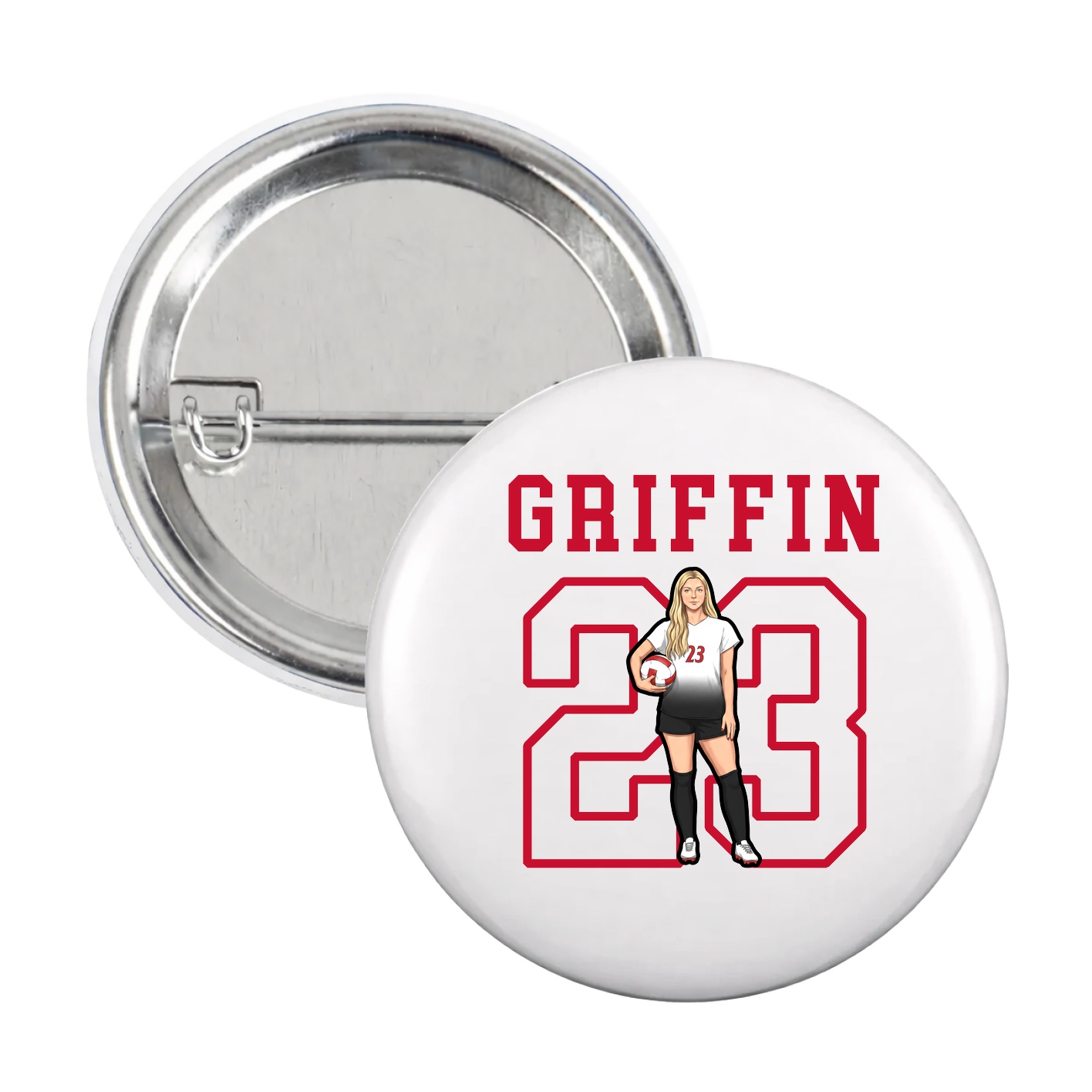 Game Day Button — Shirsey in White