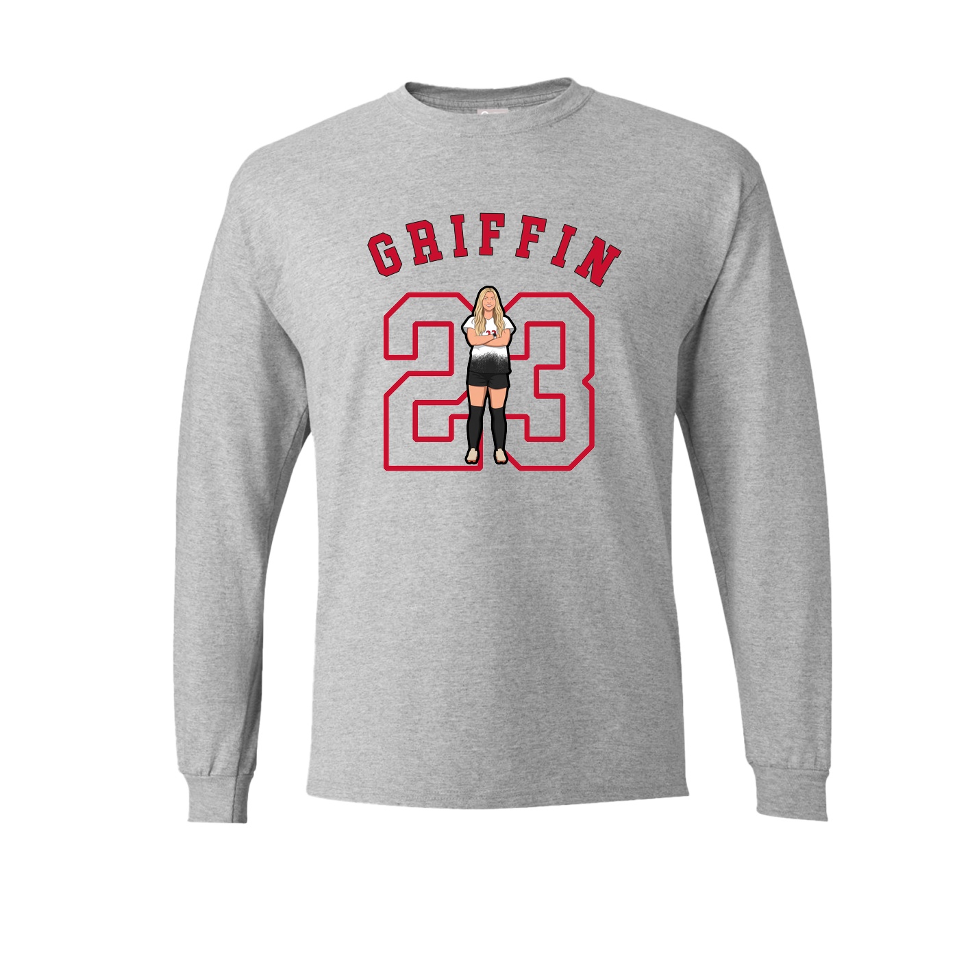Long Sleeve Tee — Shirsey Arch in Grey