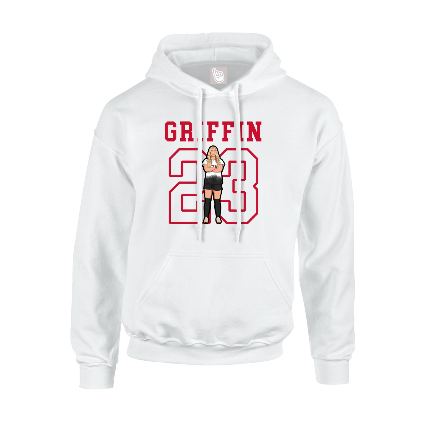 Youth Hoodie — Shirsey in White