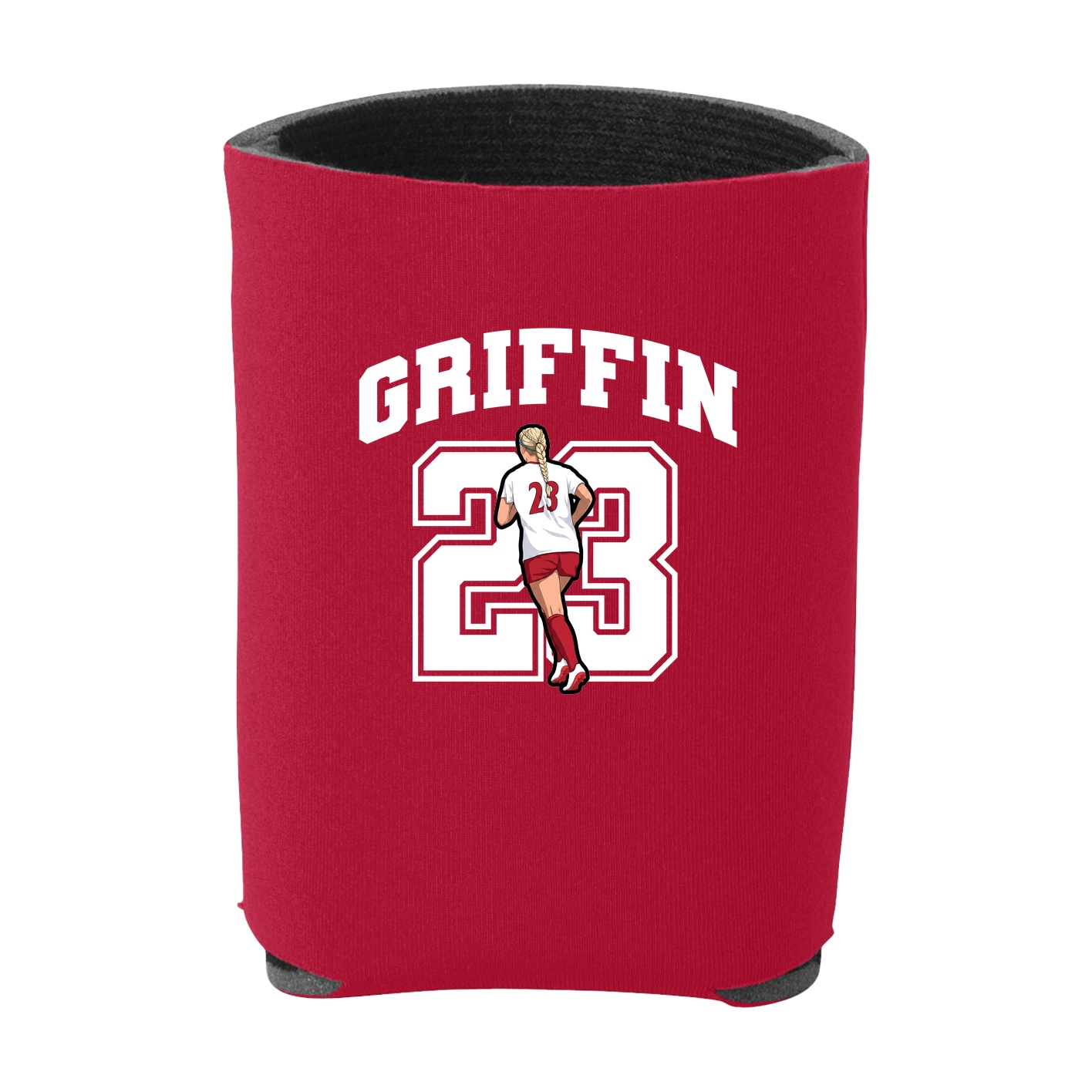 Can Holder — Number in Red