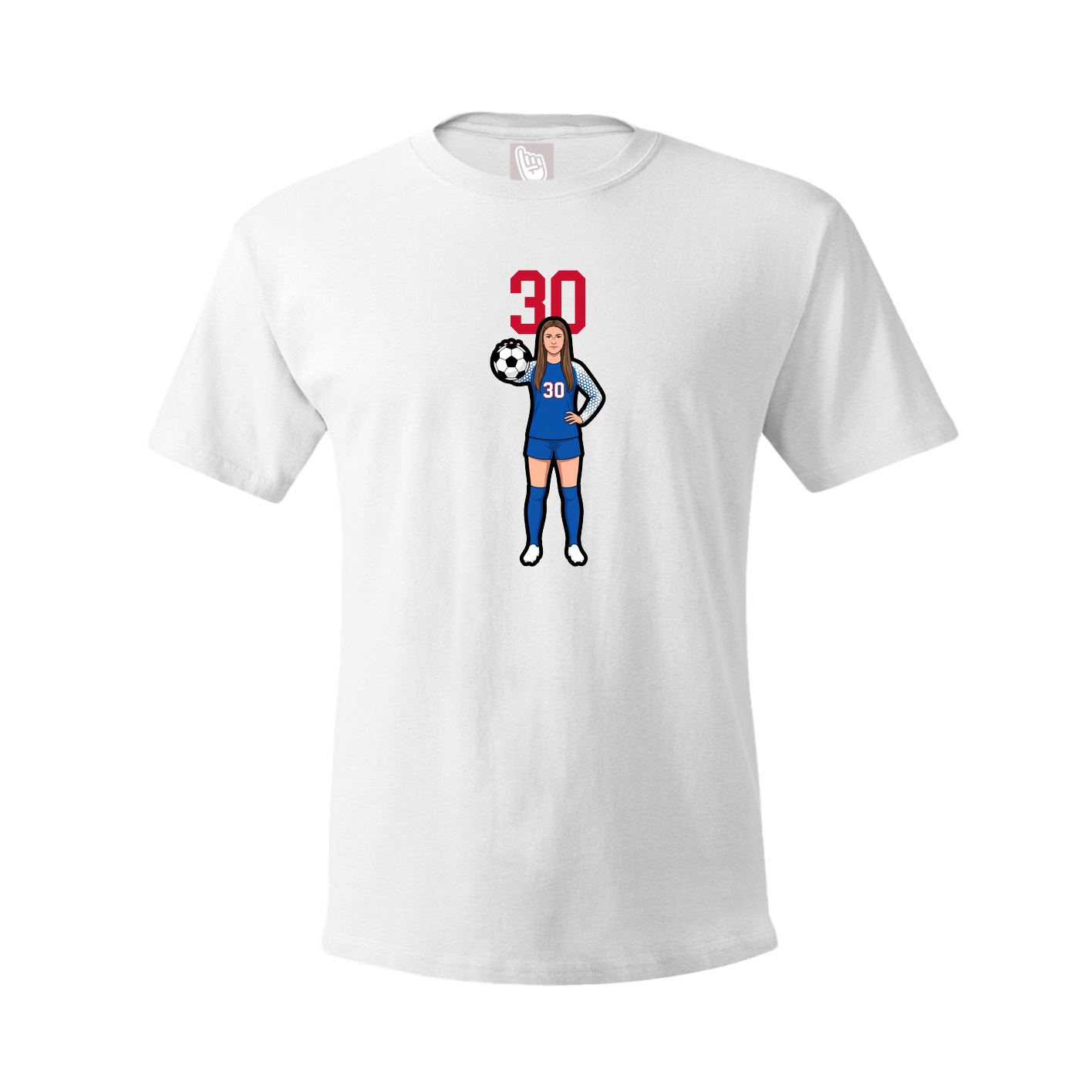 Tee — Number Top in White