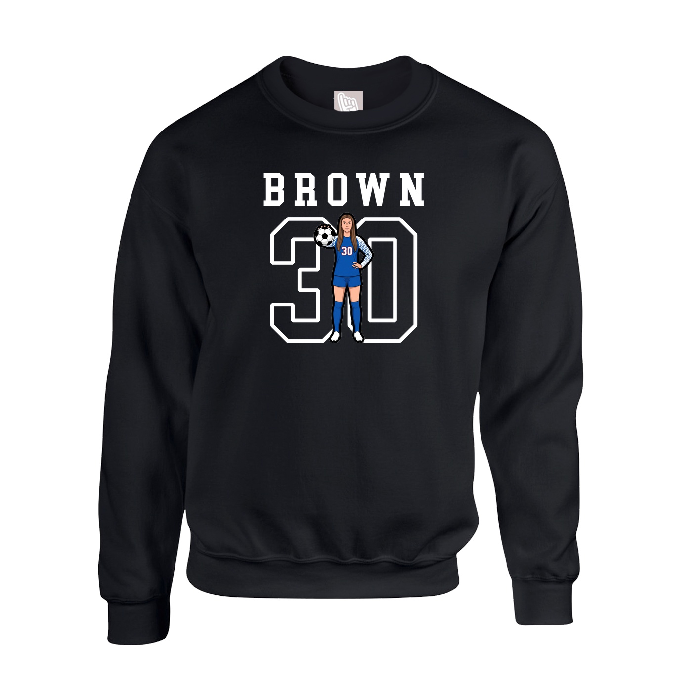 Fleece Crew — Shirsey in Black