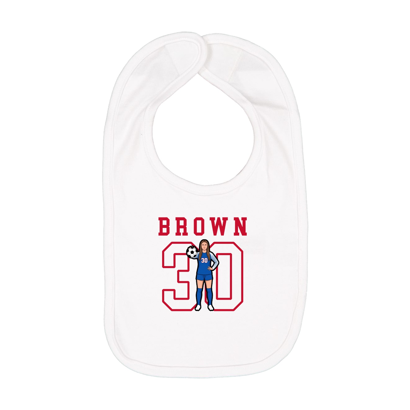 Infant Bib — Shirsey in White