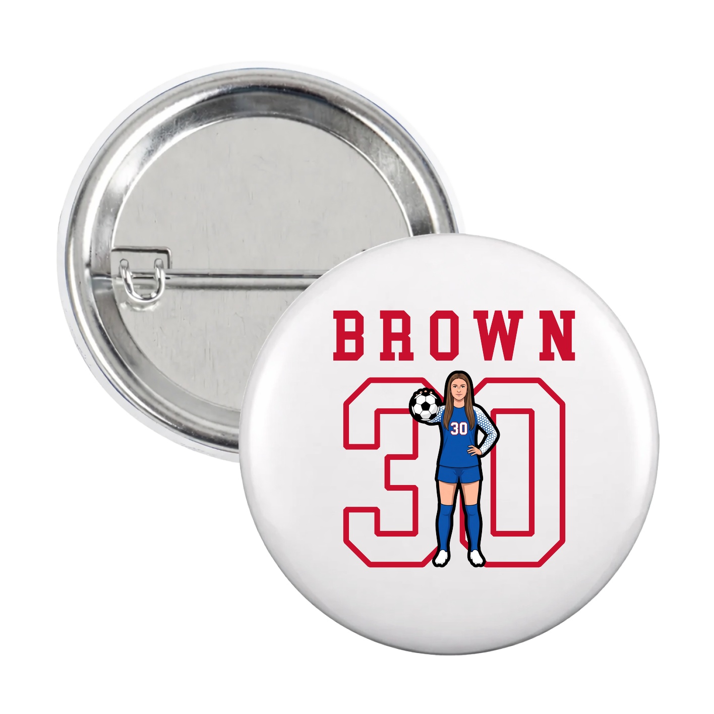 Game Day Button — Shirsey in White