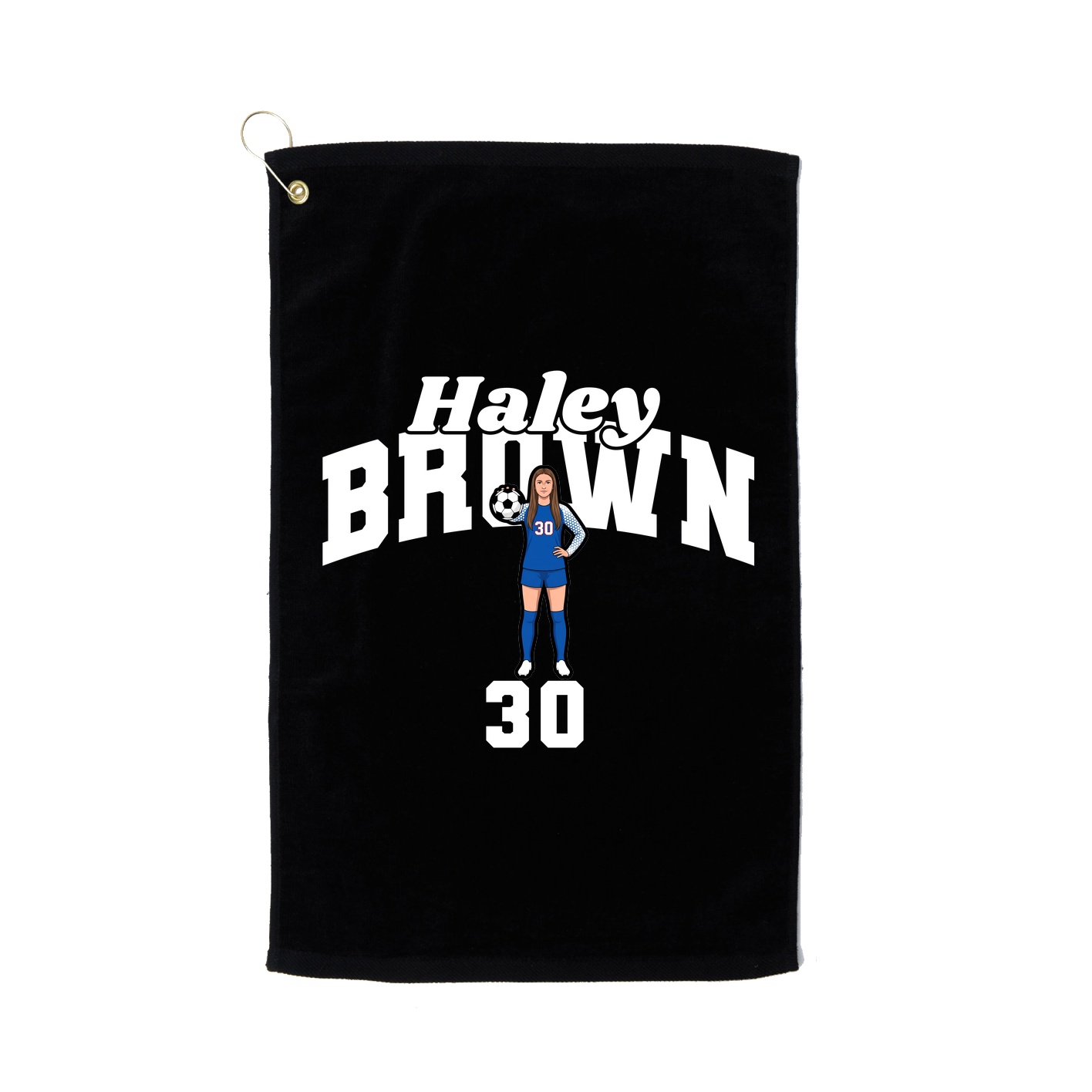 Golf Towel — Signature Arch in Black