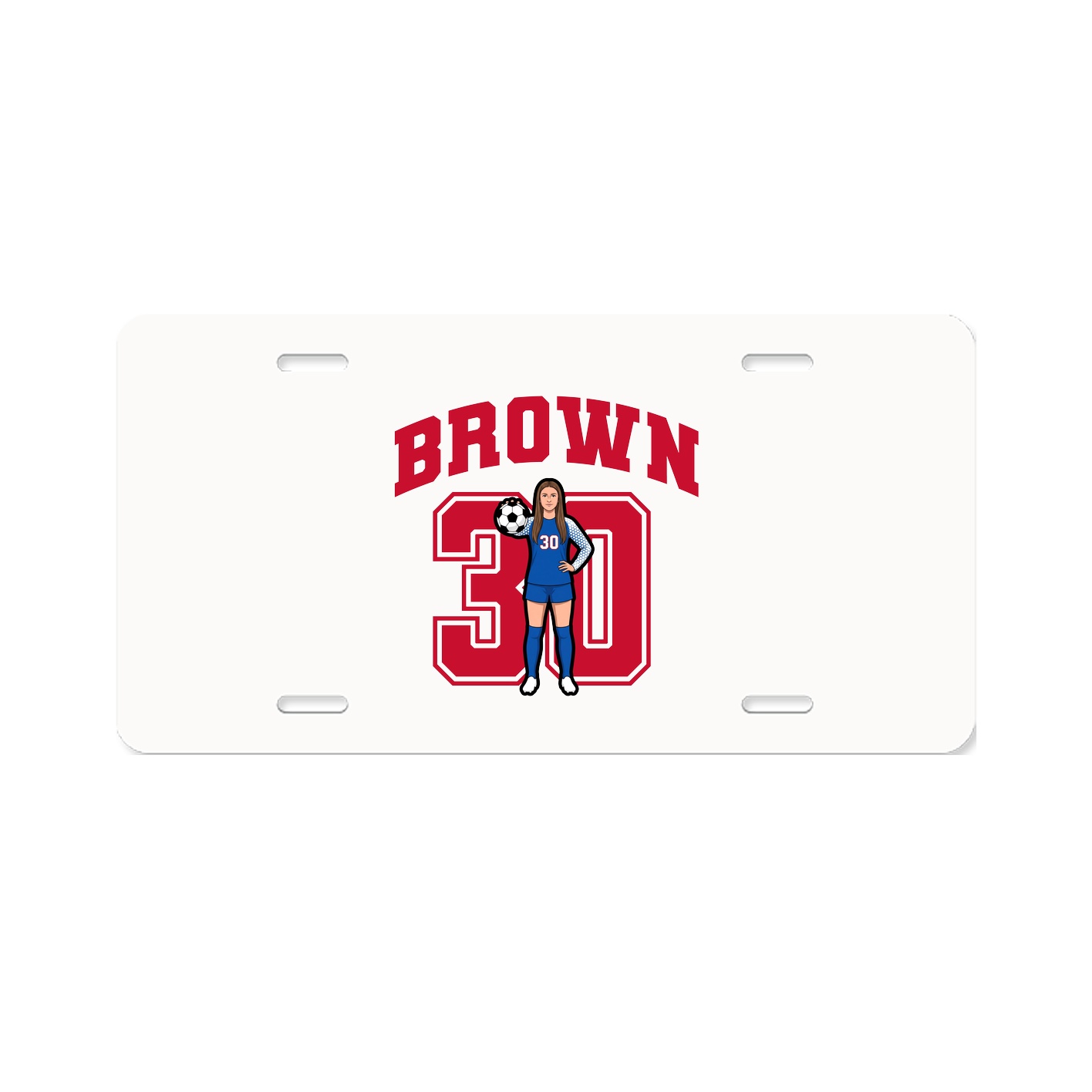 License Plate — Number in Classic
