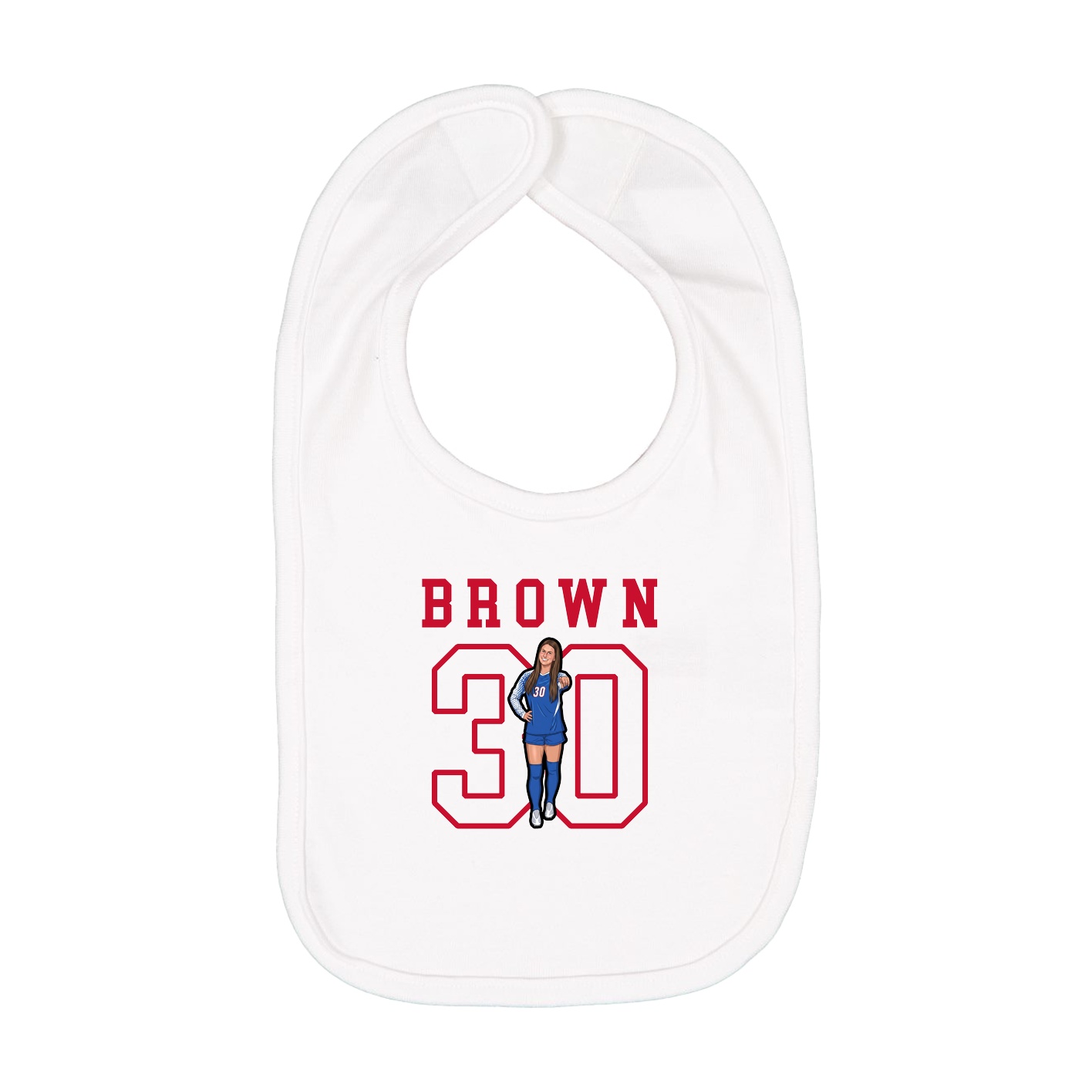Infant Bib — Shirsey in White