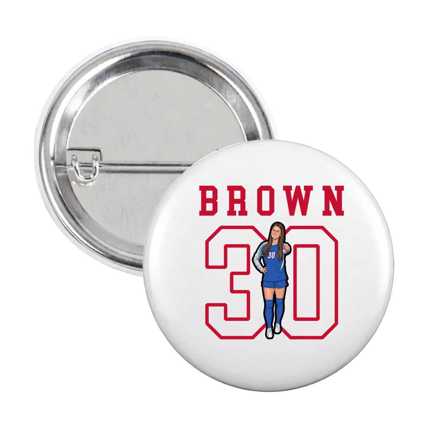 Game Day Button — Shirsey in White