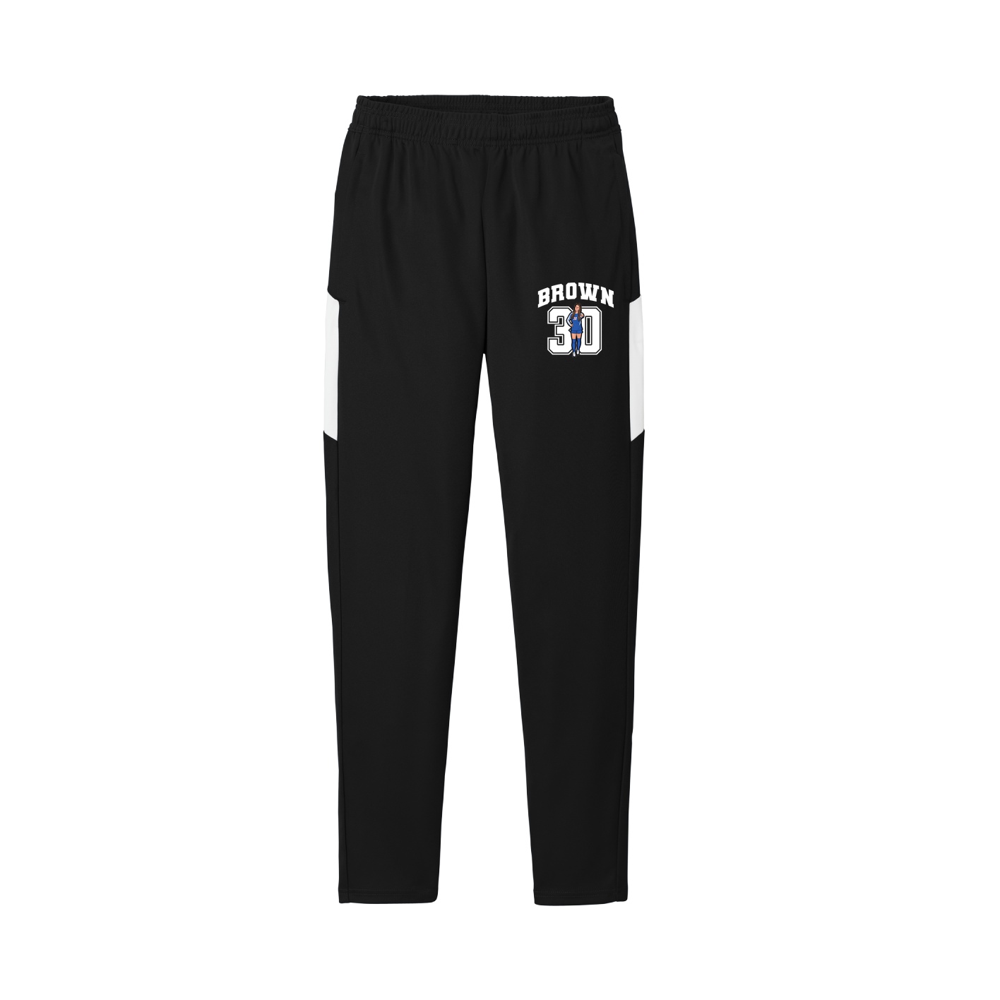 Team Travel Pant — Number in Black/White