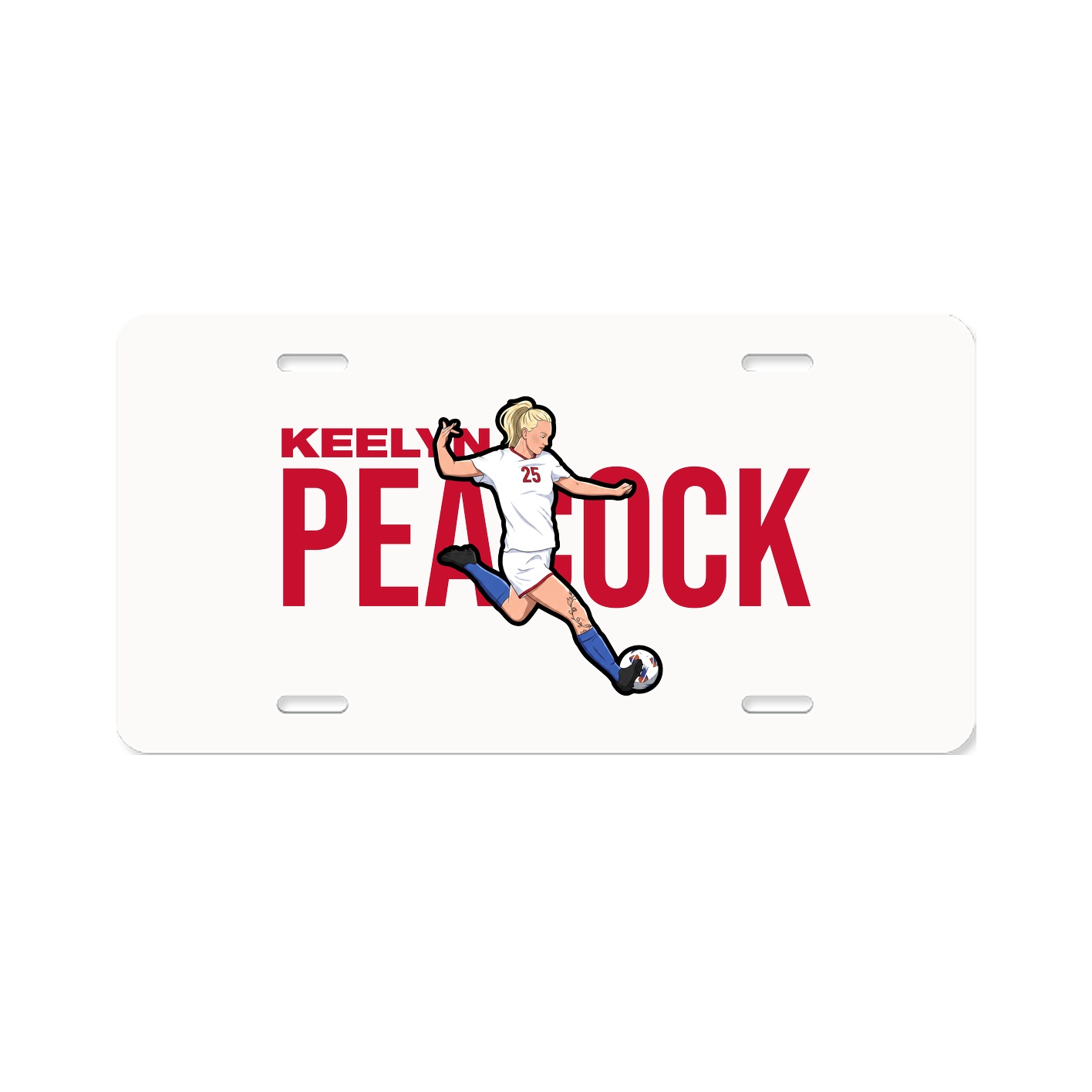 License Plate — Player Name in Classic