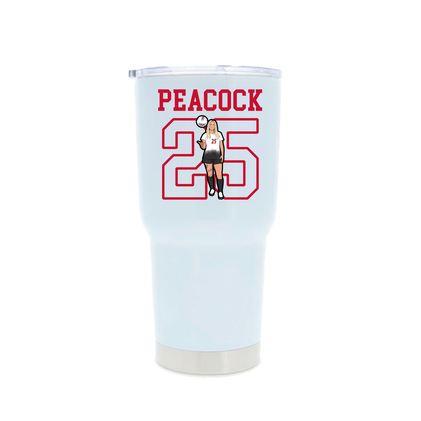 30oz Stainless Steel Tumbler — Shirsey in White