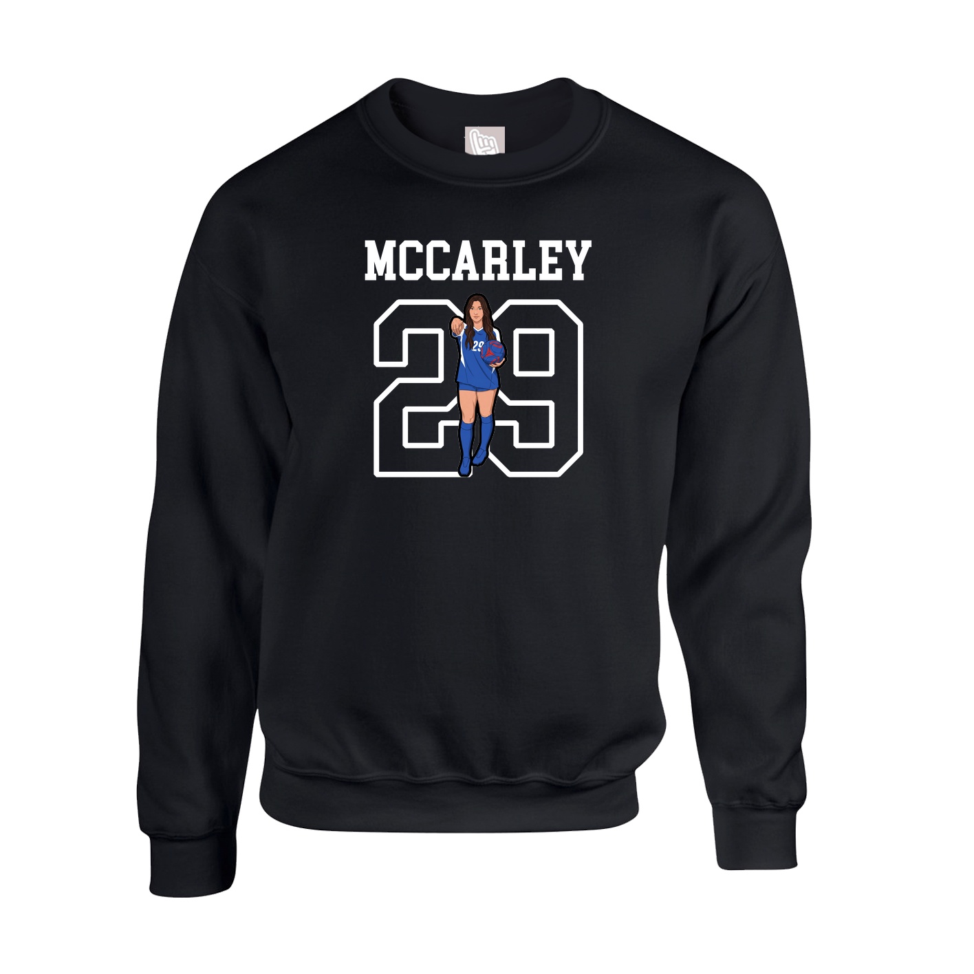 Fleece Crew — Shirsey in Black