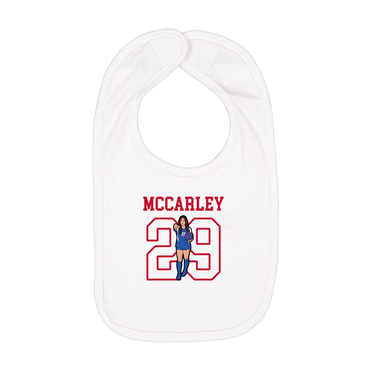 Infant Bib — Shirsey in White