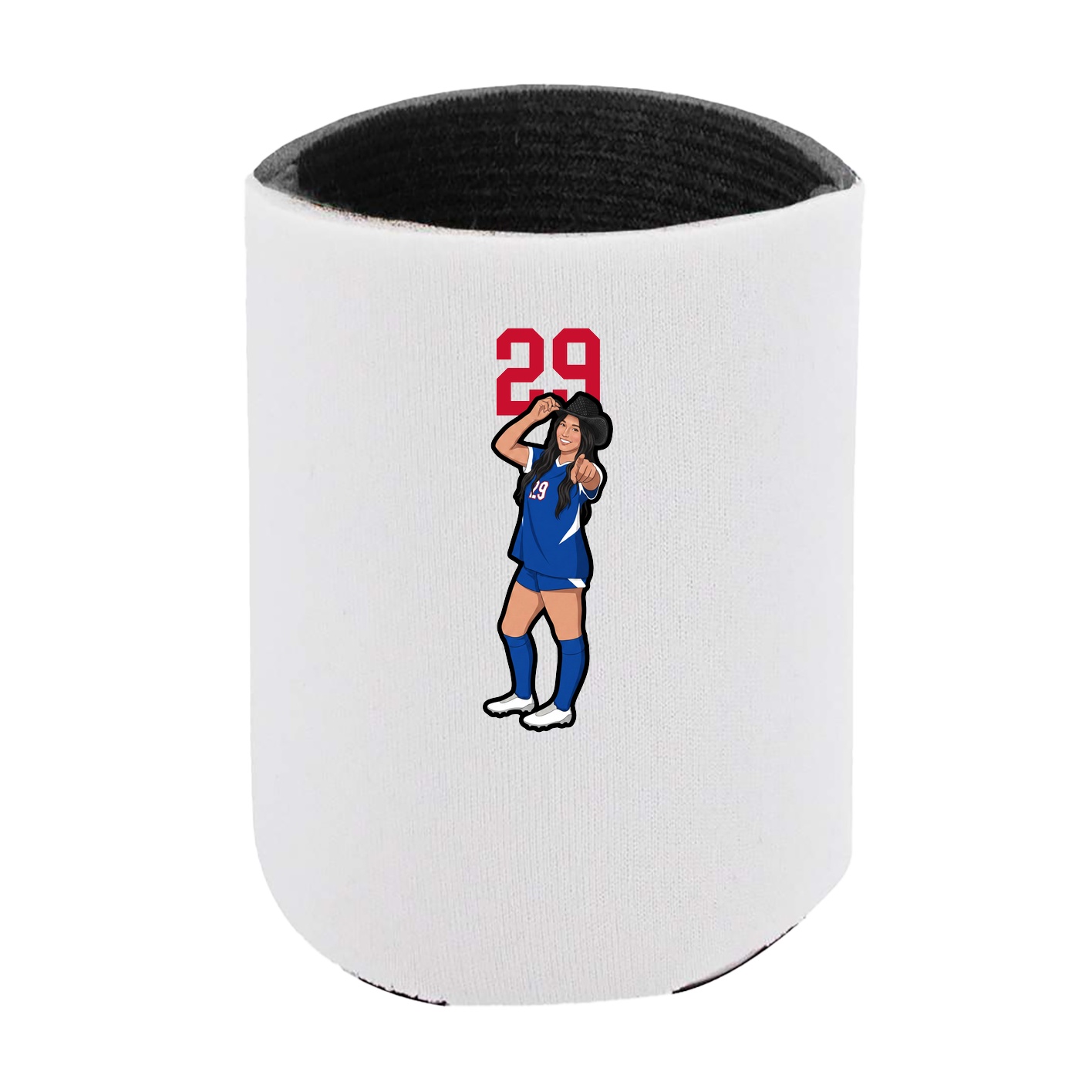 Can Holder — Number Top in White