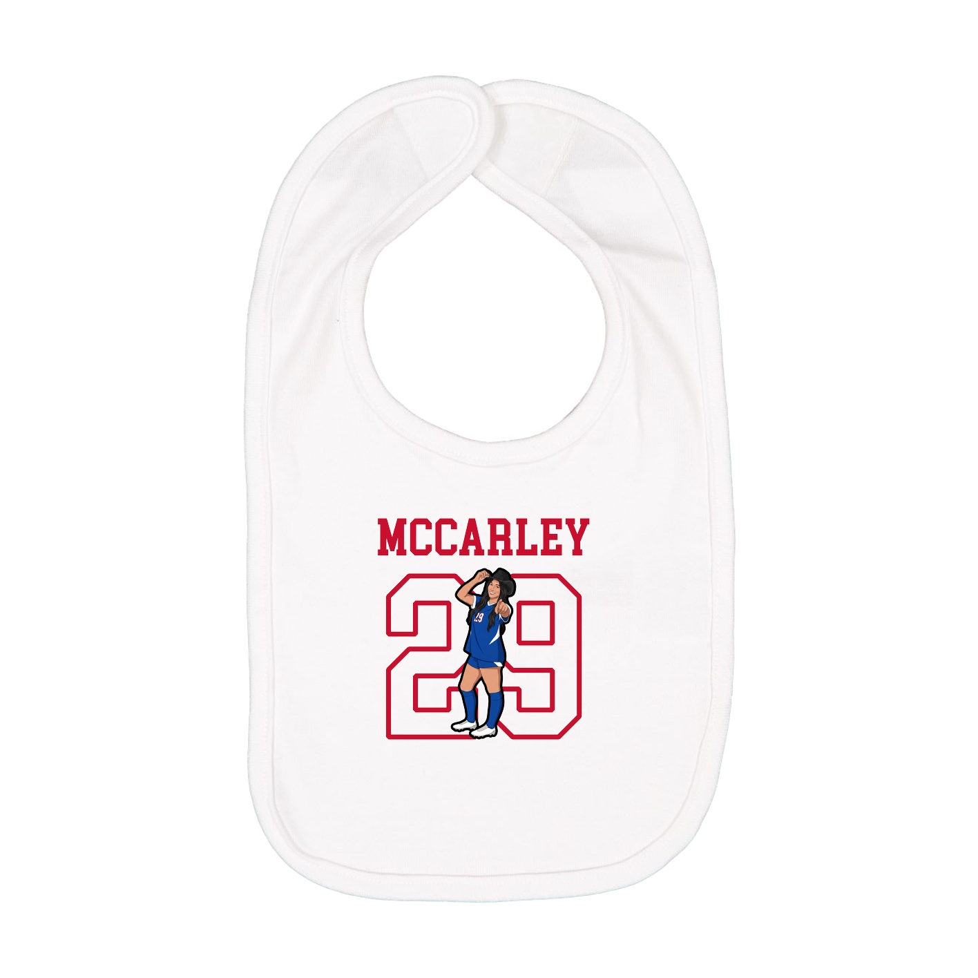 Infant Bib — Shirsey in White