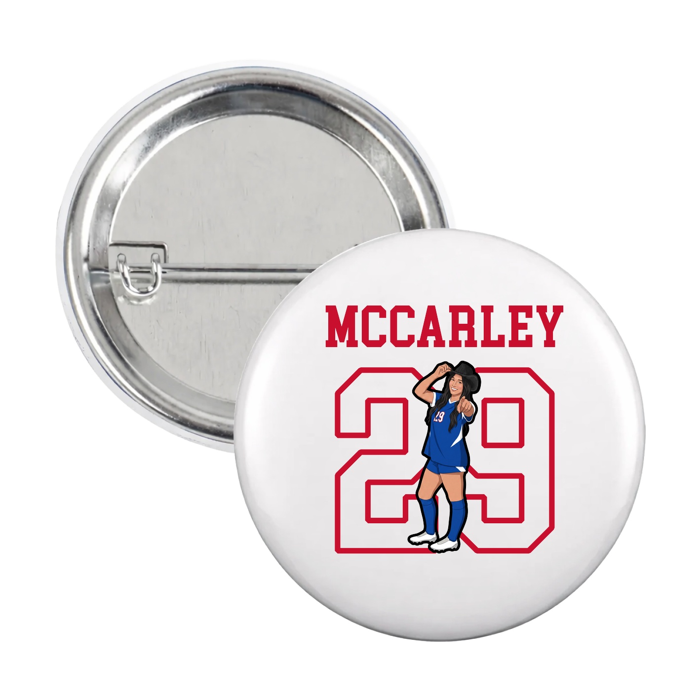 Game Day Button — Shirsey in White