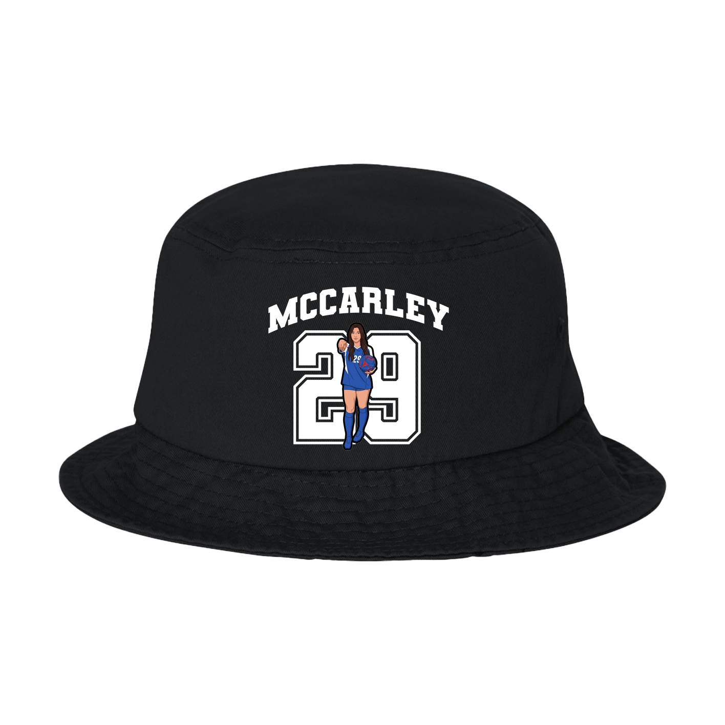 Bucket Cap — Number in Black