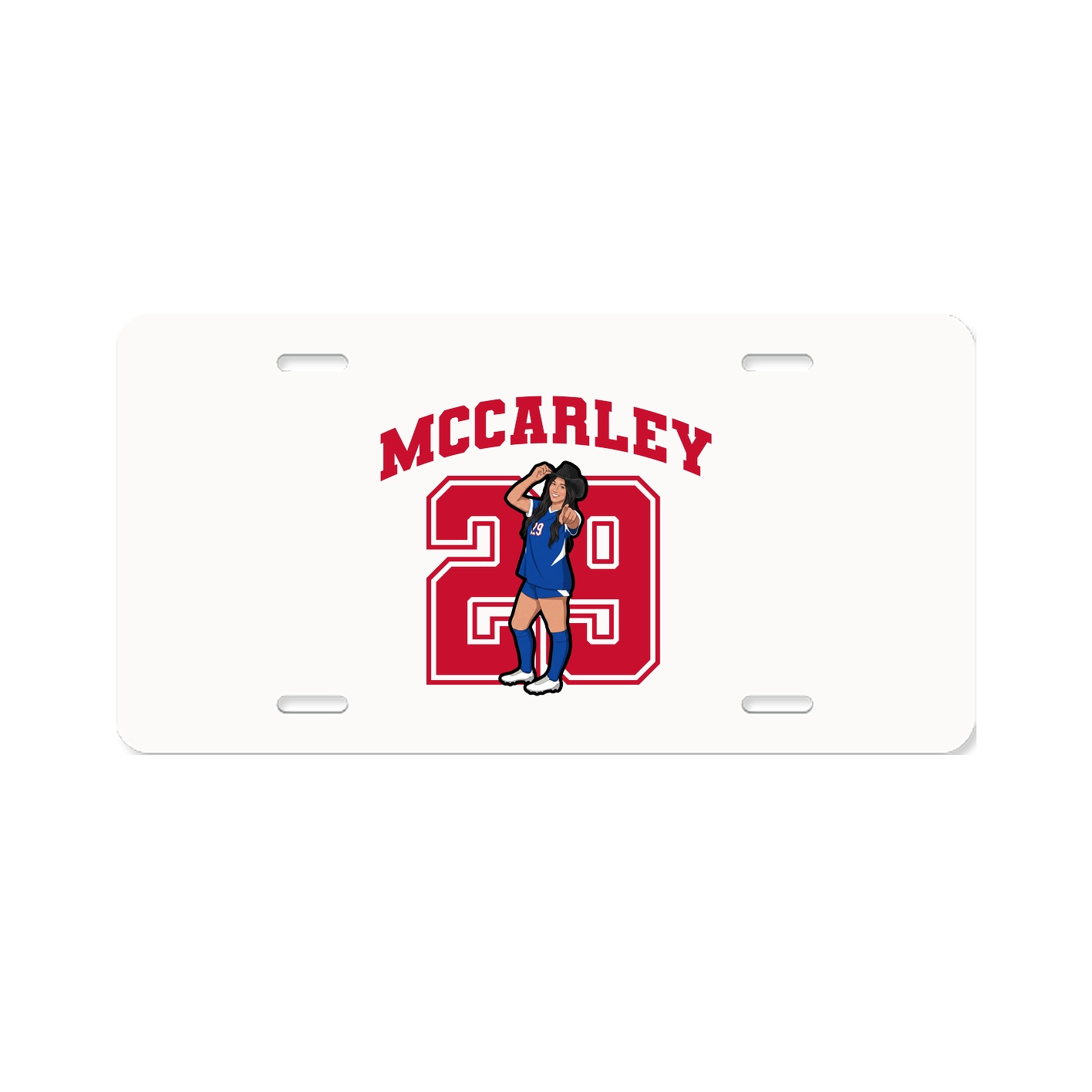 License Plate — Number in Classic